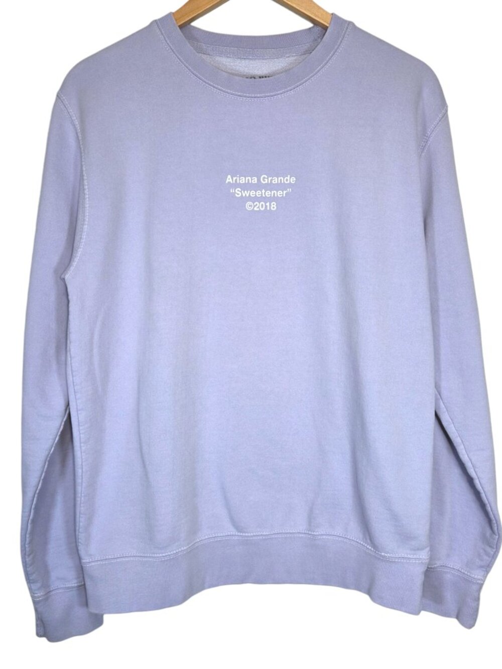 Ariana Grande 2018 Sweetener Tour Official Merch Sweatshirt Purple Music Medium
